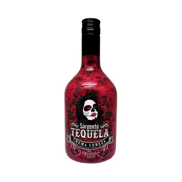 SARGENTO TEQUELA Licor de crema de cereza con tequila y agave botella 70 cl. - 0.7 l - Imagen del producto en Findit
