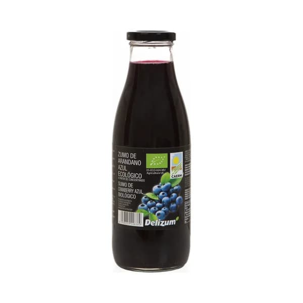 DELIZUM Zumo de arándano azul ecológico botella 750 ml. - 0.75 l - Imagen del producto en Findit