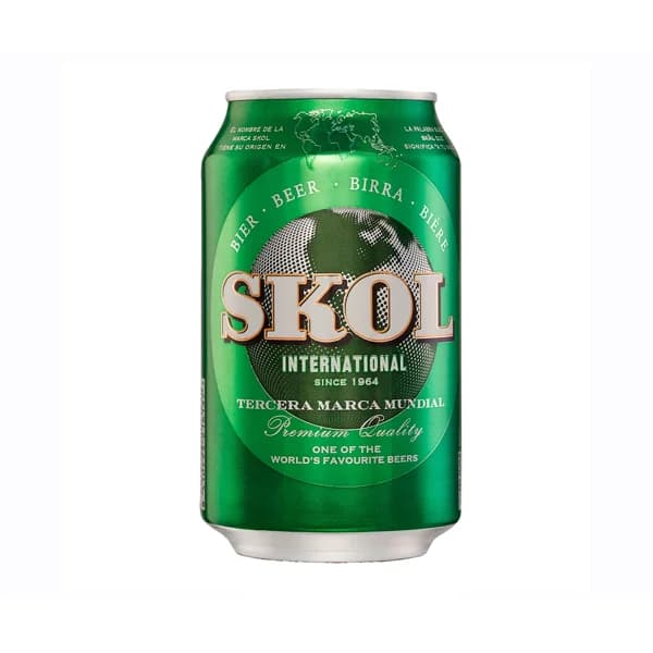 Cerveza SKOL lata de 33 cl. - 0.33 l - Imagen del producto en Findit