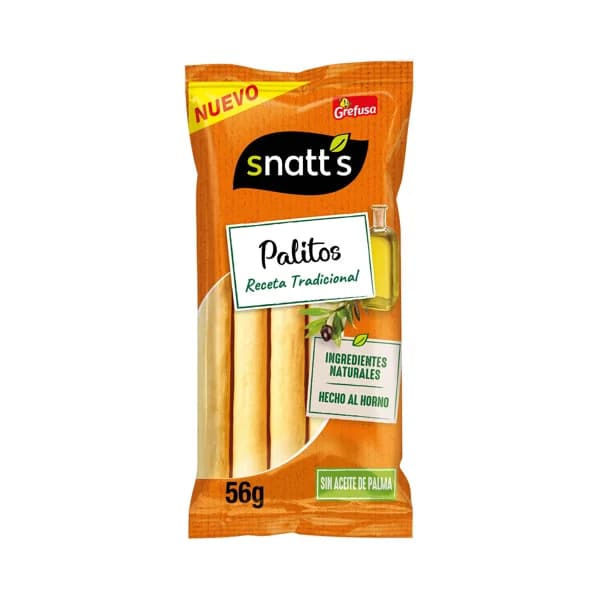 SNATT'S Palitos de pan tradicional 56 g. - 0.06 kg - Imagen del producto en Findit