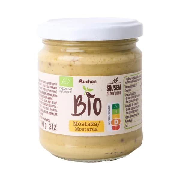 PRODUCTO ALCAMPO Bio Mostaza ecológicoa, sin gluten ni lactosa ni huevo 190 g. - 0.19 kg - Imagen del producto en Findit