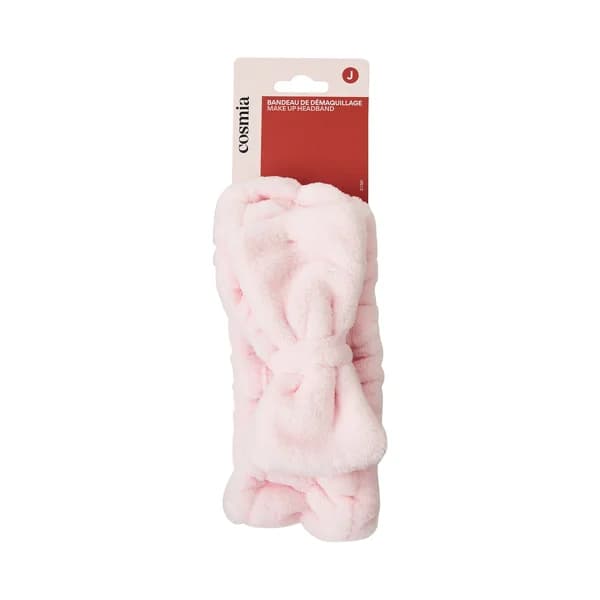 COSMIA Cinta rosa de pelo para desmaquillarse. - 1 ud - Imagen del producto en Findit