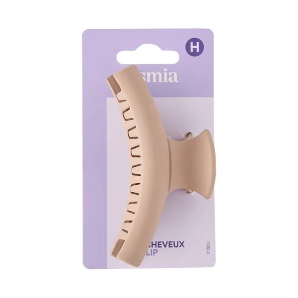 COSMIA Pinza grande de pelo, color beige mate. - 1 ud - Imagen del producto en Findit