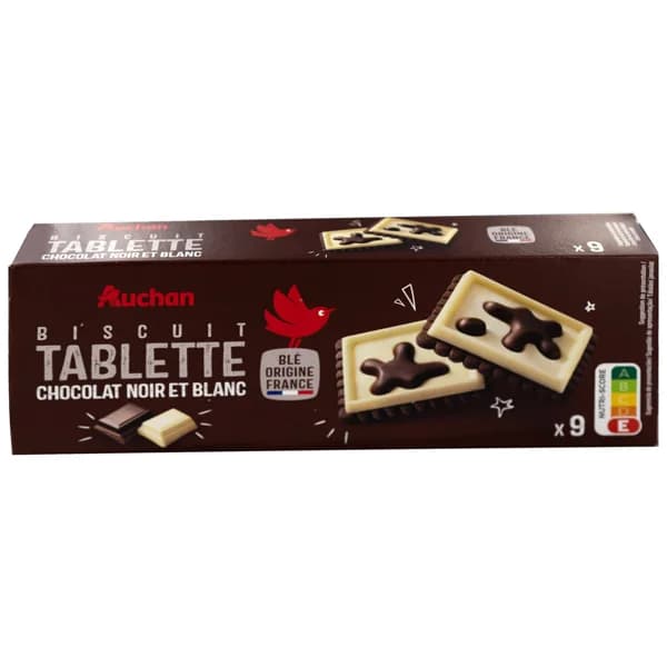 PRODUCTO ALCAMPO Galletas con tableta de chocolate blanco y negro 115 g. - 0.12 kg - Imagen del producto en Findit