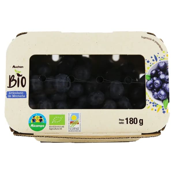 ALCAMPO CULTIVAMOS LO BUENO ECOLÓGICO Arándanos Bio bandeja 180 g. - 0.18 kg - Imagen del producto en Findit