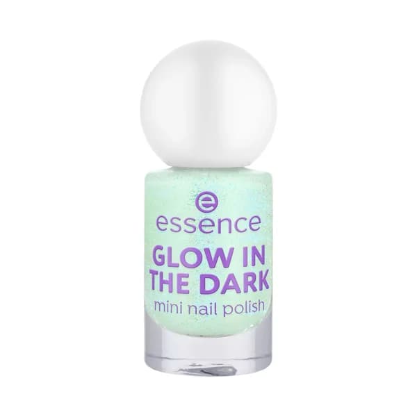 ESSENCE Glow in the dark tono 01 verde menta claro brillante Mini esmalte de uñas que brilla en la oscuridad. - 1 ud - Imagen del producto en Findit
