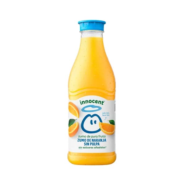 INNOCENT Zumo de naranja sin pulpa 900 ml. - 0.9 l - Imagen del producto en Findit