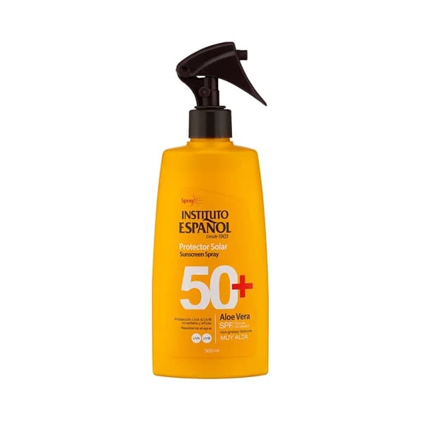 INSTITUTO ESPAÑOL Protector solar en spray con aloe vera y FPS 50+ (muy alto) 300 ml. - 0.3 l - Imagen del producto en Findit