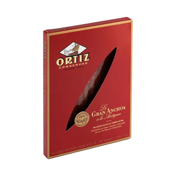 ORTIZ Filetes de anchoa en aceite de oliva virgen extra ORTIZ 55 g. - 0.06 kg - Imagen del producto en Findit