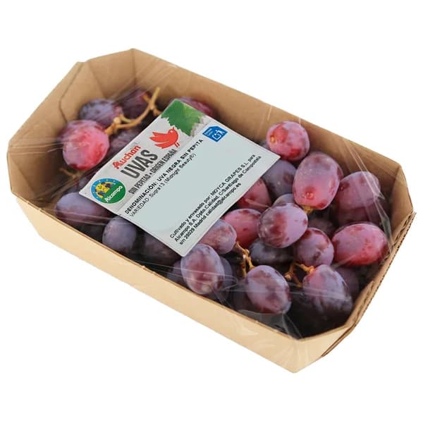 ALCAMPO CULTIVAMOS LO BUENO Uvas negras sin pepitas, barqueta. - 1 ud - Imagen del producto en Findit