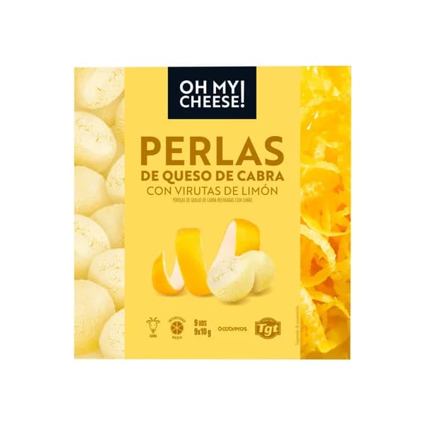 OH MY CHEESE! Perlas de queso de cabra con limón 90 g. - 0.09 kg - Imagen del producto en Findit