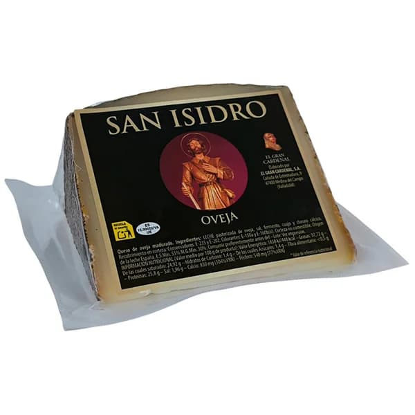 SAN ISIDRO Queso de oveja curado cuña 375 g. - 0.38 kg - Imagen del producto en Findit