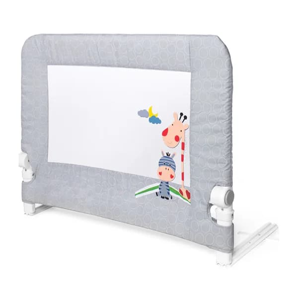 Barrera de cama de 90cm, abatible, color gris, INTERBABY. - 1 ud - Imagen del producto en Findit