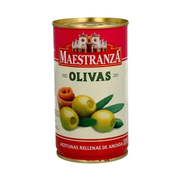 Aceitunas verdes rellenas de anchoa MAESTRANZA lata de 150 grs - 0.15 kg - Imagen del producto en Findit