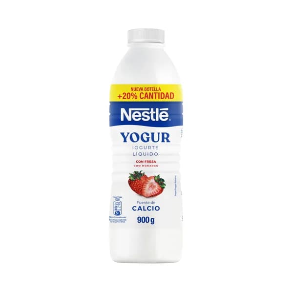 NESTLÉ Yogur líquido para beber con fresa 900 ml. - 0.9 l - Imagen del producto en Findit