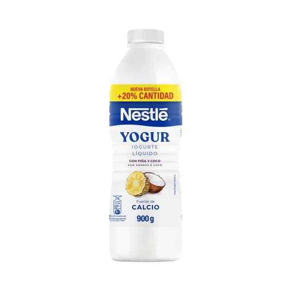 NESTLÉ Yogur líquido para beber con piña y coco 900 ml. - 0.9 l - Imagen del producto en Findit