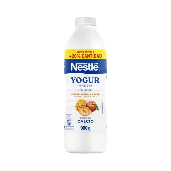 NESTLÉ Yogur líquido para beber con melocotón y mango 900 g. - 0.9 l - Imagen del producto en Findit