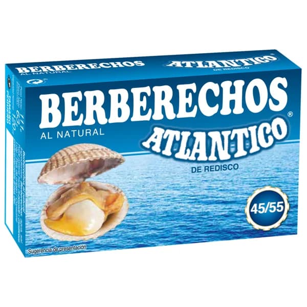 ATLANTICO Berberechos 45/55 63 g. - 0.06 kg - Imagen del producto en Findit