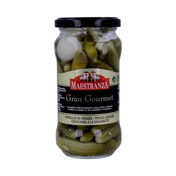 MAESTRANZA Pepinillos pequeños en vinagre MAESTRANZA frasco de 180 g. - 0.18 kg - Imagen del producto en Findit