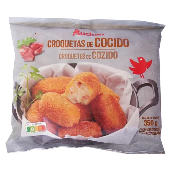 AUCHAN Croqueta de cocido 350 g Producto Alcampo. - 0.35 kg - Imagen del producto en Findit