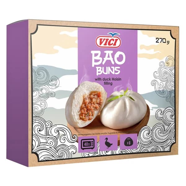 VICI Pan Bao rellenos de pato Hoisin 270 g. - 0.27 kg - Imagen del producto en Findit