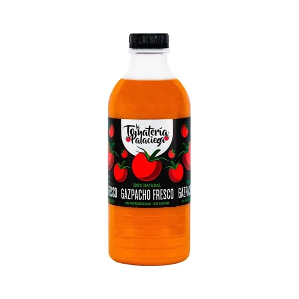 LA TOMATERÍA PALACIEGA Gazpacho fresco no pasteurizado 100% natural 1 l. - 1 l - Imagen del producto en Findit