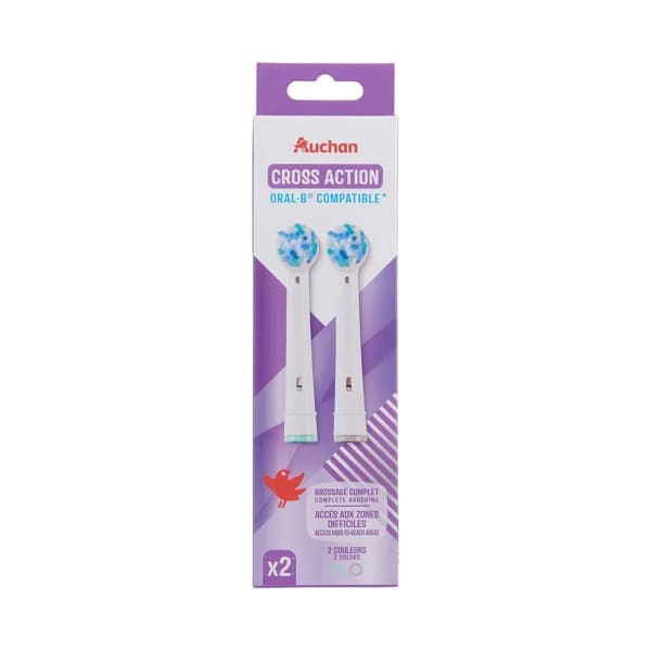 PRODUCTO ALCAMPO Cross action Cabezales de recambio para cepillo de dientes eléctrico 2 uds. - 1 ud - Imagen del producto en Findit