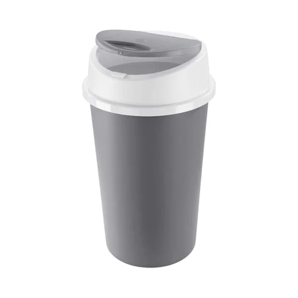 ACTUEL Cubo de basura redondo de 45 l, con tapa push. - 1 ud - Imagen del producto en Findit