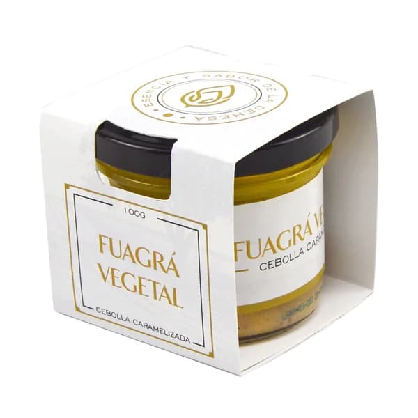 ESENCIA Y SABOR DE LA DEHESA Fuagrá vegetal con cebolla caramelizada 100 g. - 0.1 kg - Imagen del producto en Findit