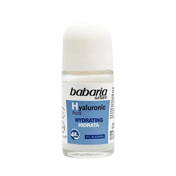BABARIA Active Desodorante roll on unisex con ácido Hialurónico, antitranspirante 48 horas 50 ml. - 0.05 l - Imagen del producto en Findit