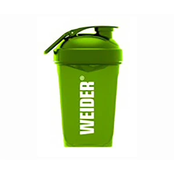 WEIDER Shaker vegan verde tapón fijo - 0.5 l - Imagen del producto en Findit