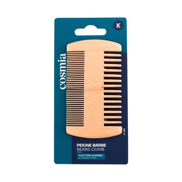 COSMIA Peine de madera desenredante para todo tipo de barbas. - 1 ud - Imagen del producto en Findit