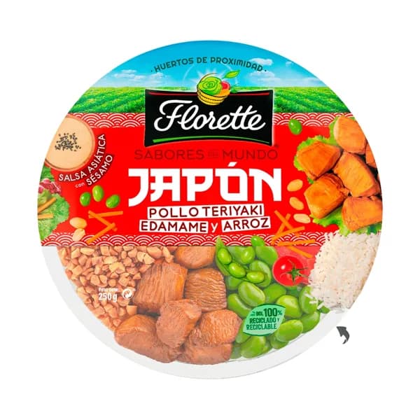 FLORETTE Sabores del mundo Ensalada Japón completa 200 g. - 0.25 kg - Imagen del producto en Findit