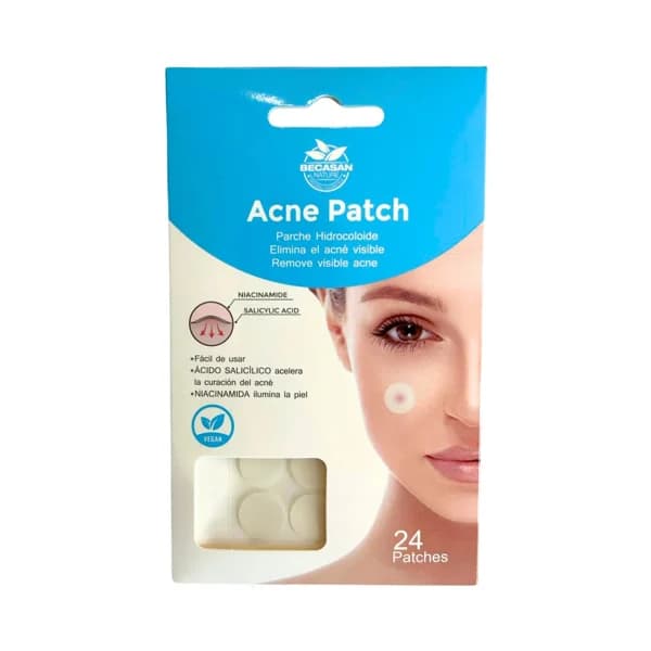 BECASAN NATURE Parches hidrocoloide para eliminar el acne visible 24 uds. - 1 ud - Imagen del producto en Findit