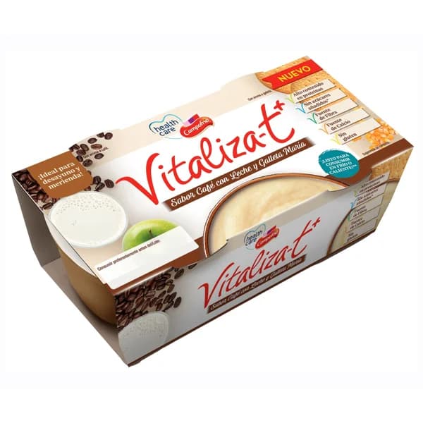 CAMPOFRÍO HEALTHCARE Vitaliza-t café y galletas 2 x 130 gr. - 0.26 kg - Imagen del producto en Findit
