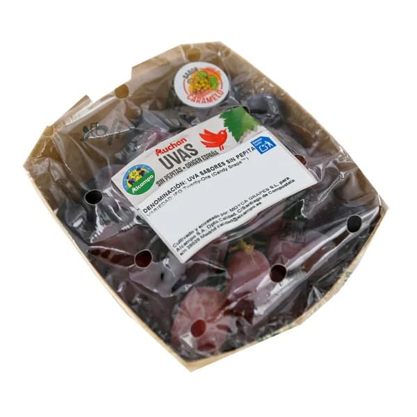 ALCAMPO CULTIVAMOS LO BUENO Uvas sin pepitas sabor caramelo barqueta. - 1 ud - Imagen del producto en Findit