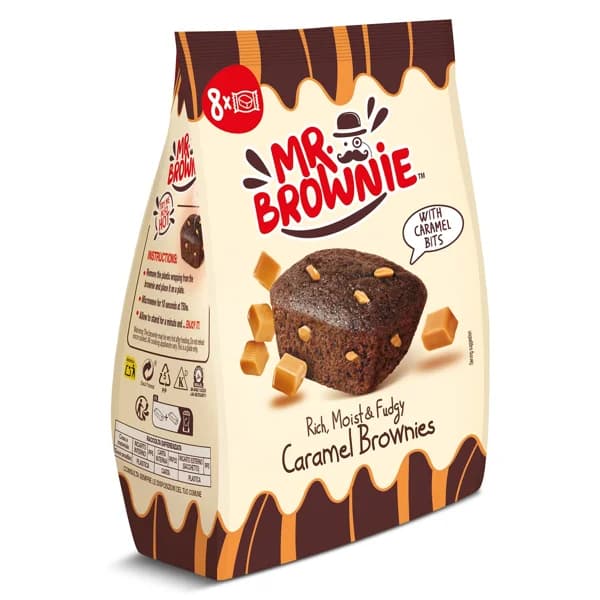 Brownies con pepitas de caramelo Mr.brownie bolsa 200 g - 0.2 ud - Imagen del producto en Findit