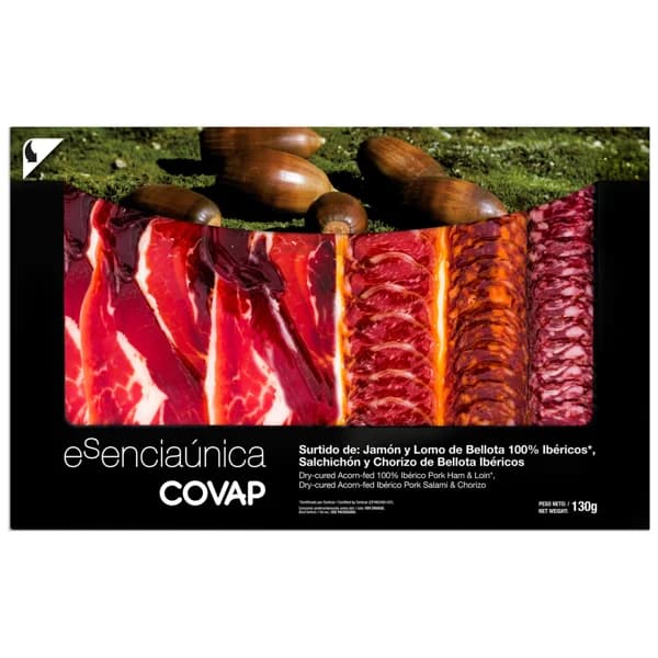 COVAP Tabla de embutidos ibéricos, cortados en lonchas COVAP Esenciaúnica 130 g. - 0.13 kg - Imagen del producto en Findit