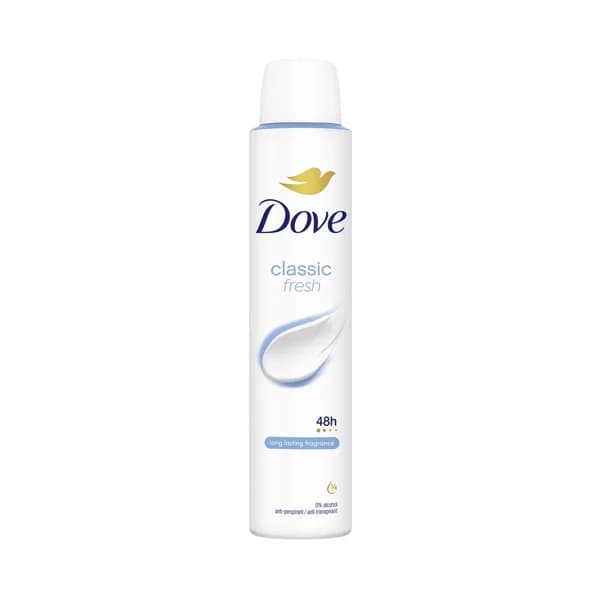 DOVE Classic fresh Desodorante en spray unisex antitranspirante hasta 48 horas 200 ml. - 0.2 l - Imagen del producto en Findit