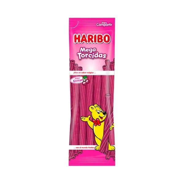 HARIBO Mega torcidos Golosinas con sabor a cereza, 200 g. - 0.2 kg - Imagen del producto en Findit