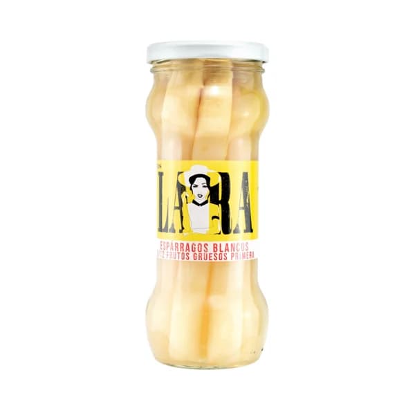 LARA Esparragos blancos en frasco 9/12 uds x 205 g. - 0.21 kg - Imagen del producto en Findit