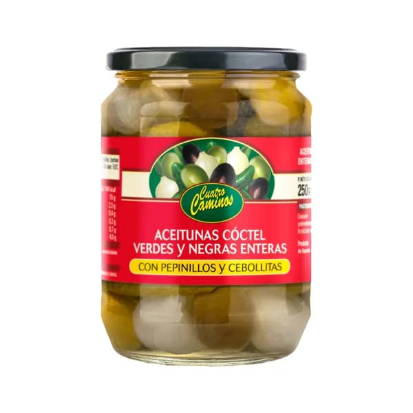 CUATRO CAMINOS Cocktail aceit/pepinill/ceb. 250 gr. - 0.25 kg - Imagen del producto en Findit