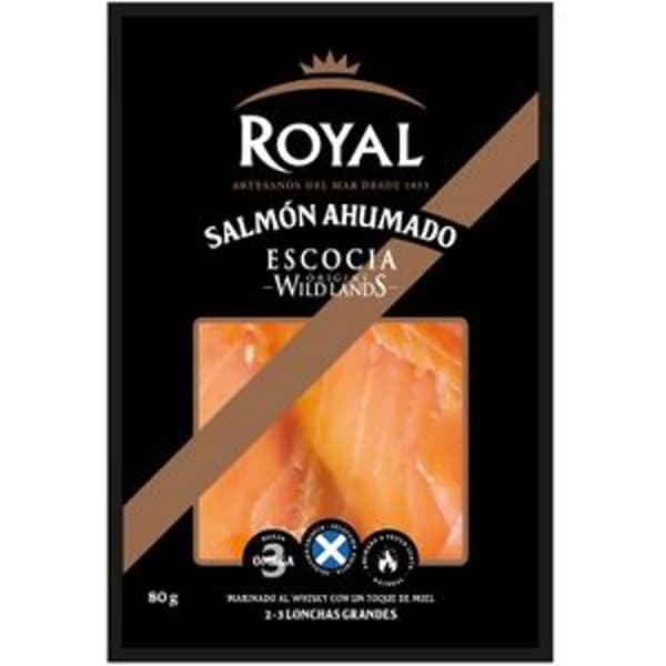 Salmon ahumado escoces marinado en whisky/miel 80g - 0.08 kg - Imagen del producto en Findit