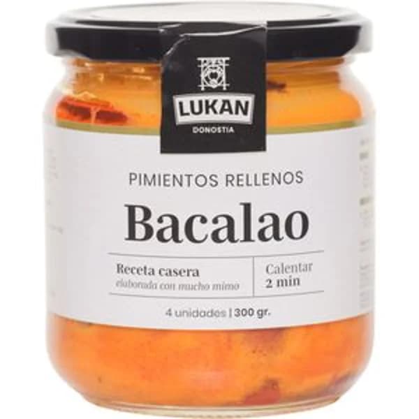 Pimientos rellenos de bacalao 300 g - 0.3 kg - Imagen del producto en Findit
