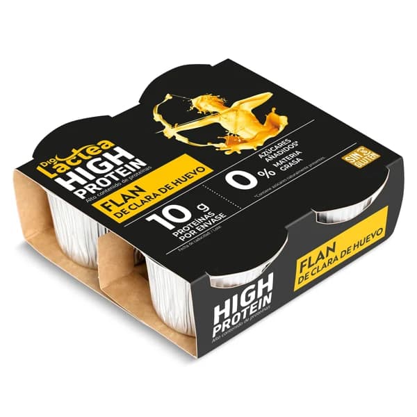 Flan de huevo alto en proteínas Dia Láctea pack 4 x 100 g - 0.4 kg - Imagen del producto en Findit