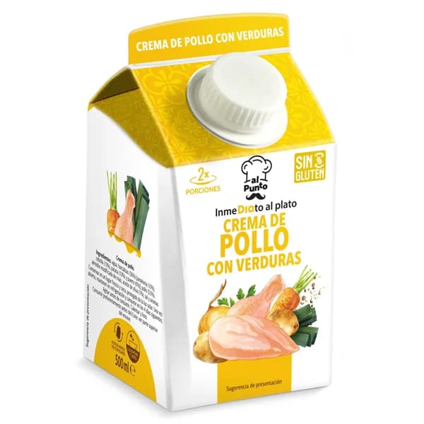 Crema de pollo con verduras Dia al punto brik 500 ml - 0.5 l - Imagen del producto en Findit