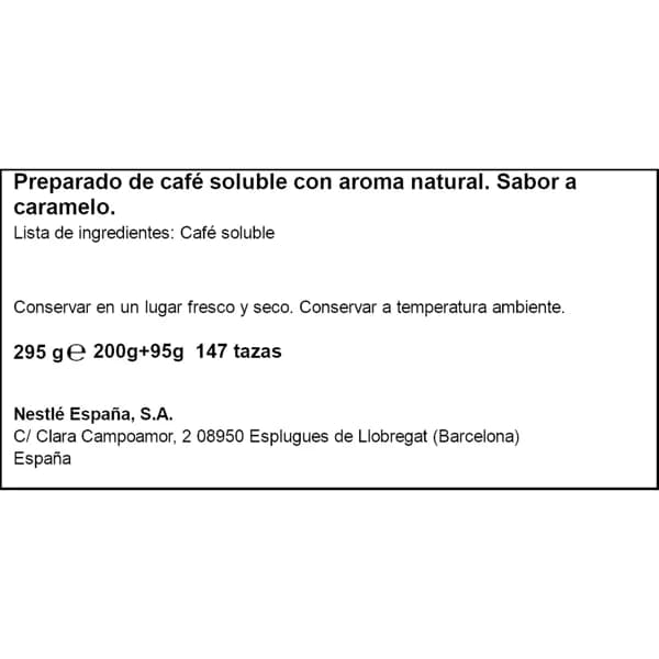 Café Soluble Natural 200G+Caramelo 95G - 0.26 kg - Imagen del producto en Findit