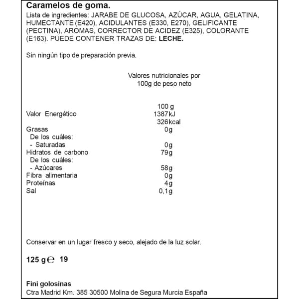 Golosina Besitos 125G - 0.12 kg - Imagen del producto en Findit