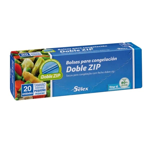 BOLSA ZIP SELEX MEDIANA 20UD - 1 ud - Imagen del producto en Findit
