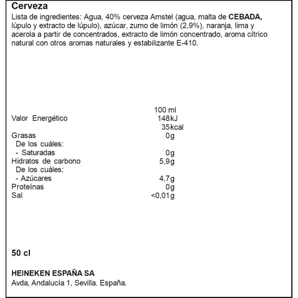 Cerveza con Limón Radler Lata 500ML - 0.43 l - Imagen del producto en Findit